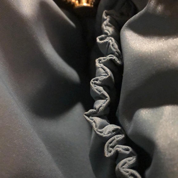 Vintage Cole Haan Paige Fog Leather Barrel Purse - Picture 13 of 16